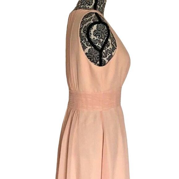Ralph Lauren Dress Women's Size 10 Peach Blush Midi Summer - Picture 3 of 8